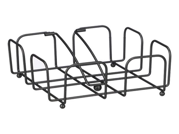 Kinvara Servilletero Acero Negro 19 cm x 7 cm x 19 cm (Set de 12)