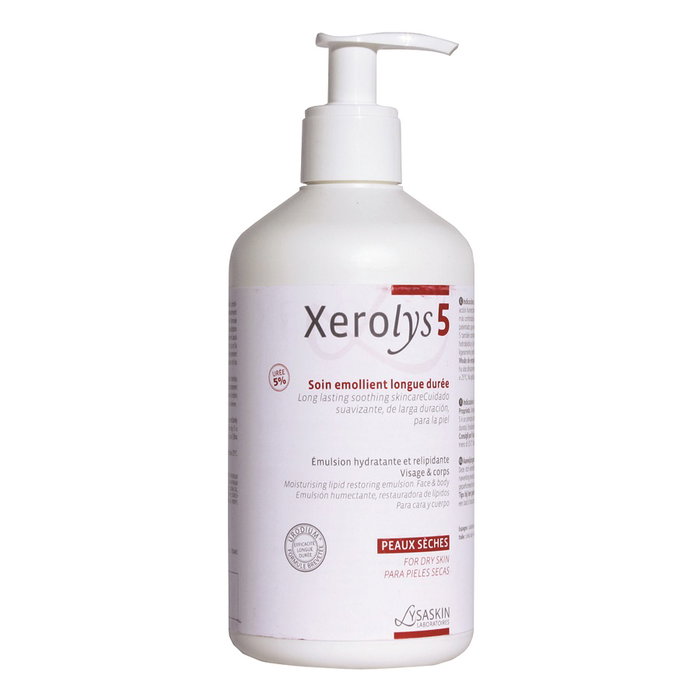 Xerolys 5, Protege e hidrata, Emulsión Corporal, Para cara y cuerpo, 500 ml Xerolys 5, Protege e hidrata, Emulsión Corporal, Para cara y cuerpo, 500 ml