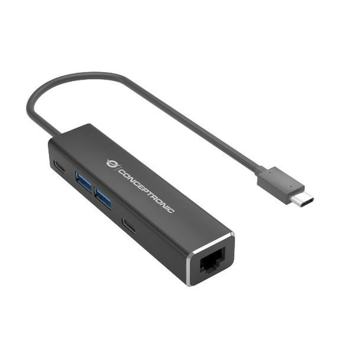 Conceptronic ABBY14B Adaptador USB-C a 2.5GbE con 2xUSB-C y 2xUSB-A
