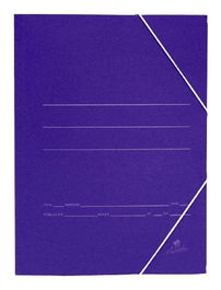 Mariola Carpeta Cartón Básica 500 gr Cuarto C-Gomas Solapa 24x19 cm Cartón Mate Azul