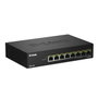 D-Link DMS-108P/E Switch 8 Puertos 2.5G Multi-Gigabit PoE++ Negro