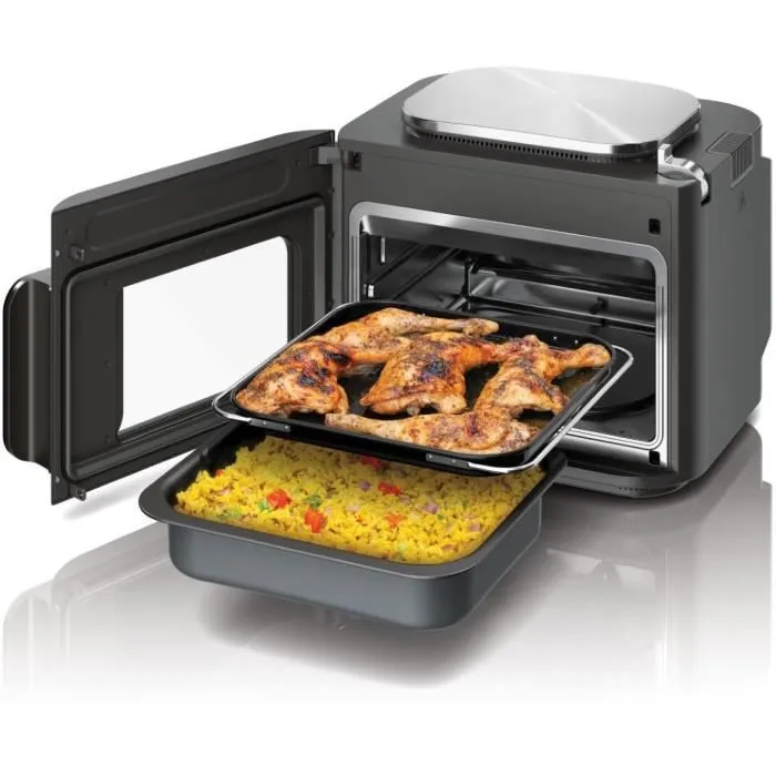Ninja SFP700EU Multicocina combinada, horno y freidora sin aceite, 12 en 1 - Gris