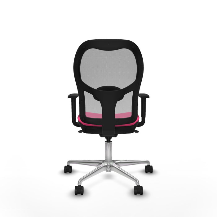 PIQUERAS Y CRESPO Silla de oficina Jorquera Rosa y Gris