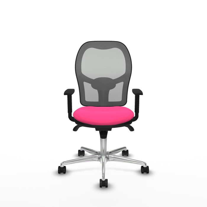 PIQUERAS Y CRESPO Silla de oficina Jorquera Rosa y Gris