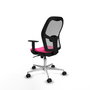 PIQUERAS Y CRESPO Silla de oficina Jorquera Rosa y Gris