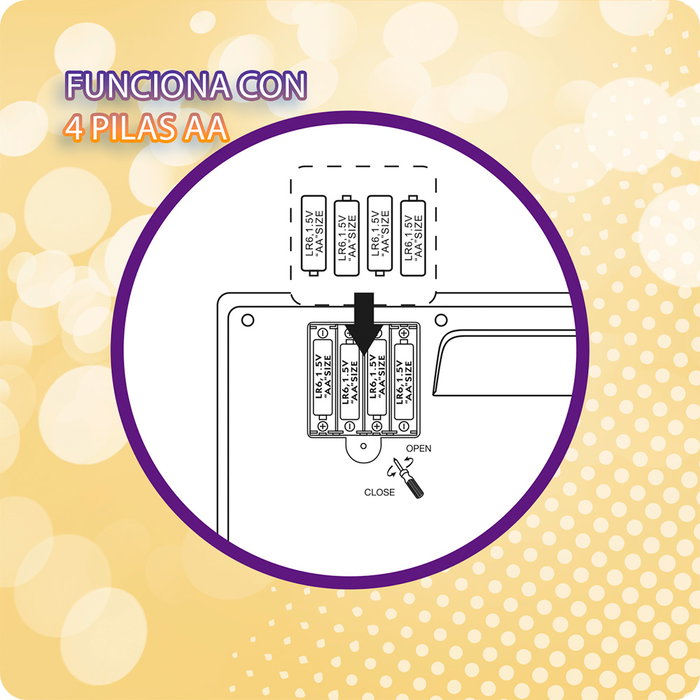 Deqube Mesa de Mezclas DJ Disco con Efectos, Bola de Discoteca y Entrada de Línea para Niños +3 Años