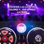Deqube Mesa de Mezclas DJ Disco con Efectos, Bola de Discoteca y Entrada de Línea para Niños +3 Años