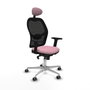 PIQUERAS Y CRESPO Silla de oficina Jorquera Rosa y Negro