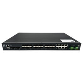 LevelOne Switch IGU-2872 Gestionado L2+ 28x GE 4x2.5GbE 16x1.25GbE SFP Montaje en Rack