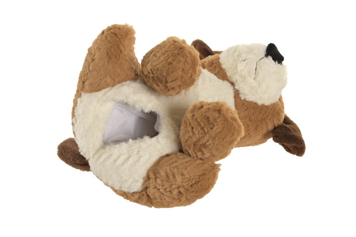 DKD Home Decor Peluche Kids Marron 33 x 30 x 25 cm Set de 3