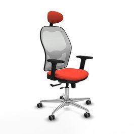 PIQUERAS Y CRESPO Silla de oficina Jorquera Naranja oscuro y Blanco