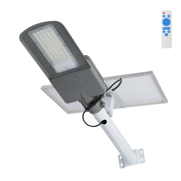Farola LED Solar 100W 5000K con Panel 6V 25W y Batería 20Ah