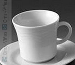 LANGENTHAL ONDA Taza Cafetería Blanca de Vajilla Apilable - Sin Marca Visible