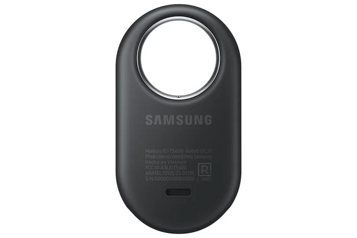 Samsung Galaxy SmartTag2 (2023) Localizador Bluetooth con IP67 Resistente Agua/Polvo, Batería 500 Días CR2032, NFC, Color Grafito - Modelo T5600
