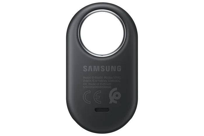 Samsung Galaxy SmartTag2 (2023) Localizador Bluetooth con IP67 Resistente Agua/Polvo, Batería 500 Días CR2032, NFC, Color Grafito - Modelo T5600