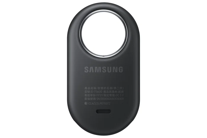 Samsung Galaxy SmartTag2 (2023) Localizador Bluetooth con IP67 Resistente Agua/Polvo, Batería 500 Días CR2032, NFC, Color Grafito - Modelo T5600