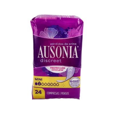 Ausonia Discreet compresas incontinencia mini 24 u