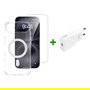 4smarts 541557 Premium Starter Set para iPhone 17 Air 6.6" con MagSafe y Cargador Inalámbrico, Transparente/Blanco