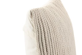 DKD Home Decor Cojin Boho Crudo Macrame Hecho a Mano Algodon 45 x 45 cm (2 Unidades)