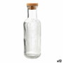Quid Botella Mesa Vidrio Maison con Tapón, 1 L (12 Unidades)