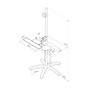 ROLINE Plataforma móvil de computación para LCD TV y PC de 180 cm
