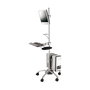 ROLINE PC/LCD-Rollständer höhenverstellbar bis 30 kg, Plattform Mobile Computing 180 cm