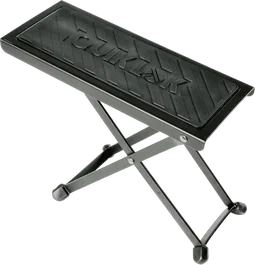 QUIKLOK Banquito Reposapiés Metal Plegable Altura Regulable Negro para Guitarra