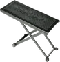QUIKLOK Banquito Reposapiés Metal Plegable Altura Regulable Negro para Guitarra