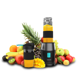 Cecotec Power Titanium 900 ProGo Batidora de Smoothies con 2 Vasos