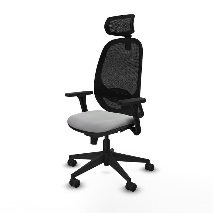 PIQUERAS Y CRESPO Silla de oficina Cilanco con mecanismo Sincro Gris claro y Negro PIQUERAS Y CRESPO Silla de oficina Cilanco con mecanismo Sincro Gris claro y Negro