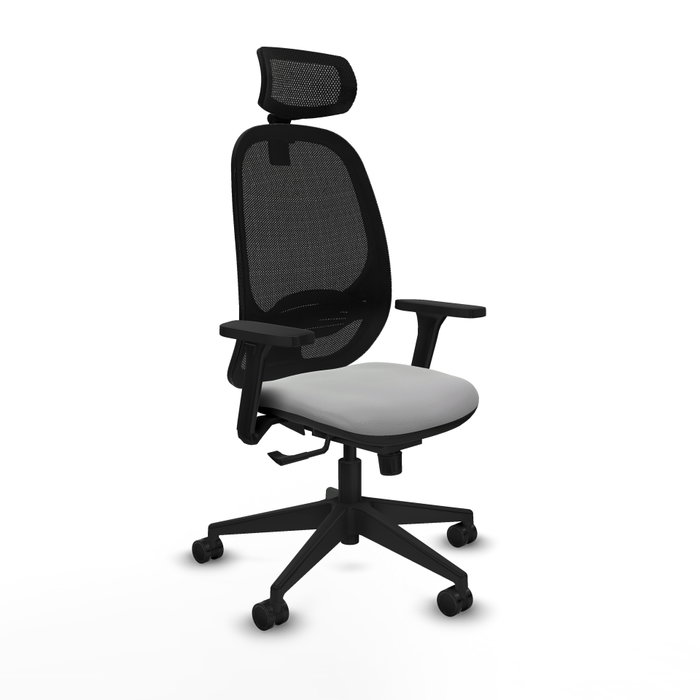 PIQUERAS Y CRESPO Silla de oficina Cilanco con mecanismo Sincro Gris claro y Negro PIQUERAS Y CRESPO Silla de oficina Cilanco con mecanismo Sincro Gris claro y Negro