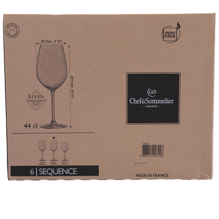 Chef & Sommelier Copas de Vino Krysta Sequence 44 cL (Pack de 6)