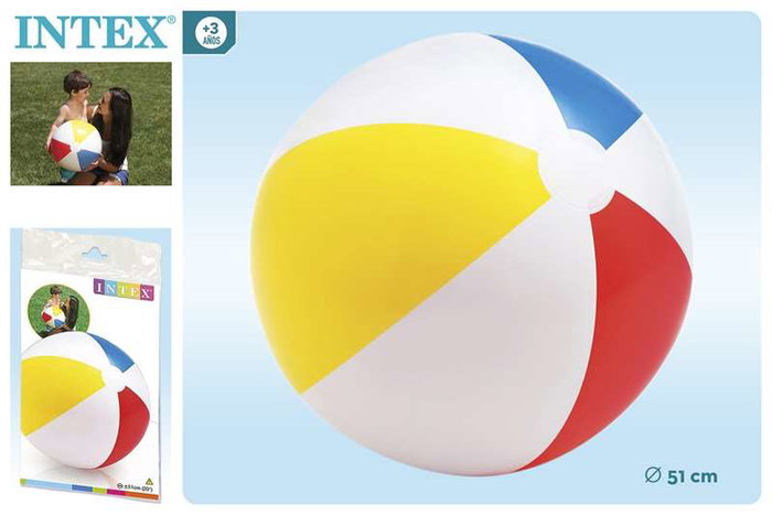 Intex Pelota Hinchable Paneles Diámetro 51 cm +3 Años Intex Pelota Hinchable Paneles Diámetro 51 cm +3 Años