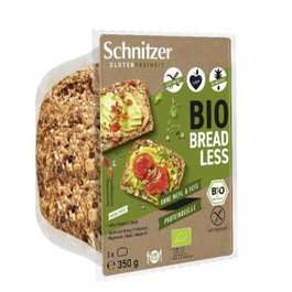 Schnitzer Pan Bread Less 350 Gr Vegano Sin Levadura Sin Harina Fuente de Fibra y Proteínas