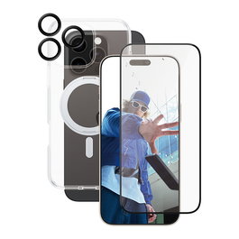 PanzerGlass CARE 3-in-1 Ceramic Bundle Protector de Pantalla para iPhone 16 Pro Max, Protector de Pantalla, Resistente a Rayones y Golpes, 1 Pieza