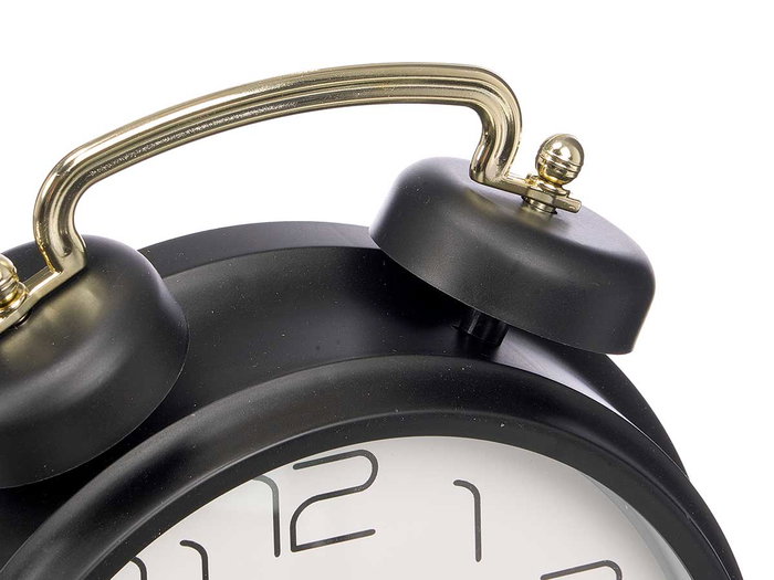 GIFTDECOR Reloj Clásico Negro 24cm
