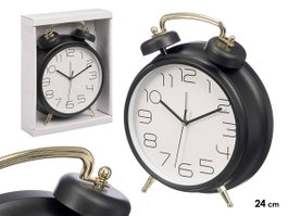 GIFTDECOR Reloj Clásico Negro 24cm