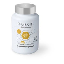 N&N NOVA NUTRICION Pro-Biotic 40.000 30 Cápsulas Probióticos Vegano Sin Gluten Sin Lactosa