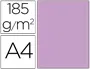 Guarro Cartulina Color Lila 185 g, Paquete de 50 Hojas, Formato DIN A4, Certificado FSC