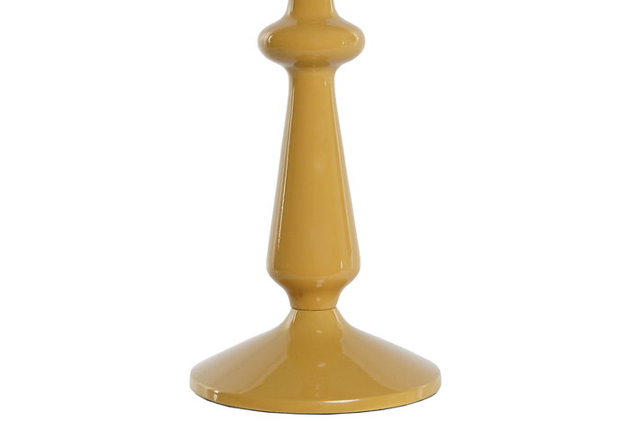 DKD Home Decor Candelabro Sejed Urban Mostaza Terracota Aluminio 10x10x32 cm (2 Unidades)