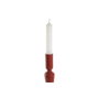 DKD Home Decor Candelabro de Aluminio Lacado SEJED (Pack de 2) - Mostaza y Terracota
