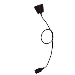 GSC Evolution Lámpara colgante silicona E27 1M Negro
