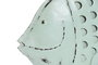 DKD Home Decor Decoración Metal Pez Azul Celeste