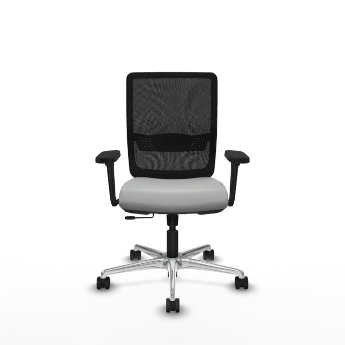 PIQUERAS Y CRESPO Silla de oficina Haches Gris claro y Negro
