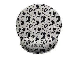 Wondee Alfombrilla de ratón ergonómica de gel diseño cow 250x230 mm
