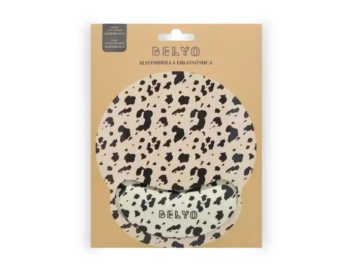 Wondee Alfombrilla de ratón ergonómica de gel diseño cow 250x230 mm Wondee Alfombrilla de ratón ergonómica de gel diseño cow 250x230 mm
