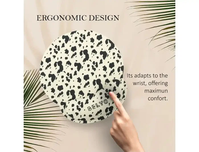 Wondee Alfombrilla de ratón ergonómica de gel diseño cow 250x230 mm Wondee Alfombrilla de ratón ergonómica de gel diseño cow 250x230 mm