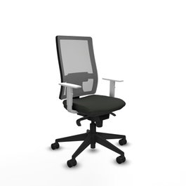 PIQUERAS Y CRESPO Silla de oficina Horna con mecanismo Sincro, Negro y Gris