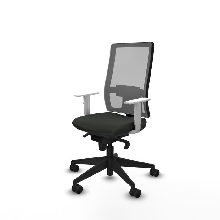 PIQUERAS Y CRESPO Silla de oficina Horna con mecanismo Sincro, Negro y Gris PIQUERAS Y CRESPO Silla de oficina Horna con mecanismo Sincro, Negro y Gris