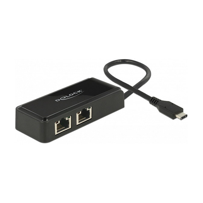 DeLOCK 63927 Adaptador de red USB Type-C™ 2 x RJ45 Gigabit LAN DeLOCK 63927 Adaptador de red USB Type-C™ 2 x RJ45 Gigabit LAN